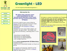 Tablet Screenshot of greenlight-led.de